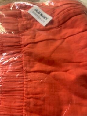 Old Navy Wide-Leg Pants in Bright Orange
